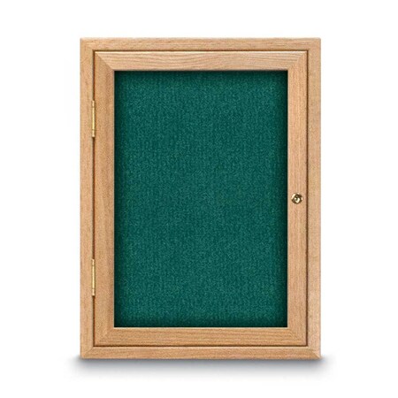 United Visual Products Sliding Door Indoor Enclosed Corkboard, 7 UV9028ACS-BLACK-BLSPRU